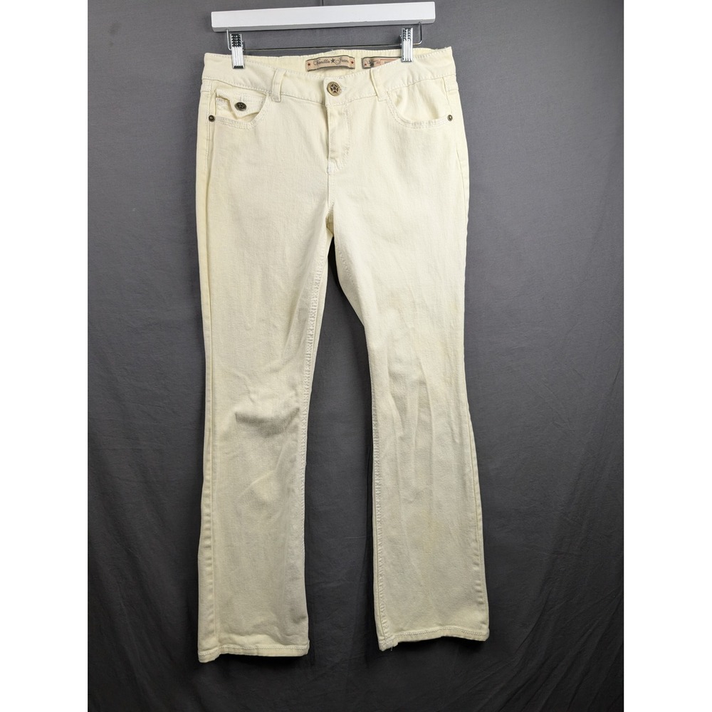 Vanilla Star Women Cream Bootcut Jeans‎  Size 8